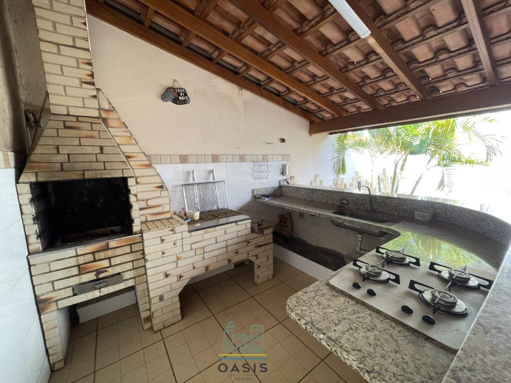 Área de churrasco casa principal
